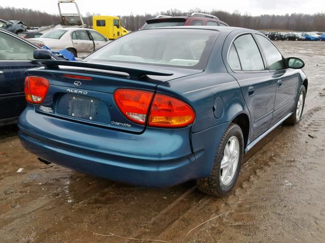 1G3NL52F82C184875 - 2002 OLDSMOBILE ALERO GL BLUE photo 4