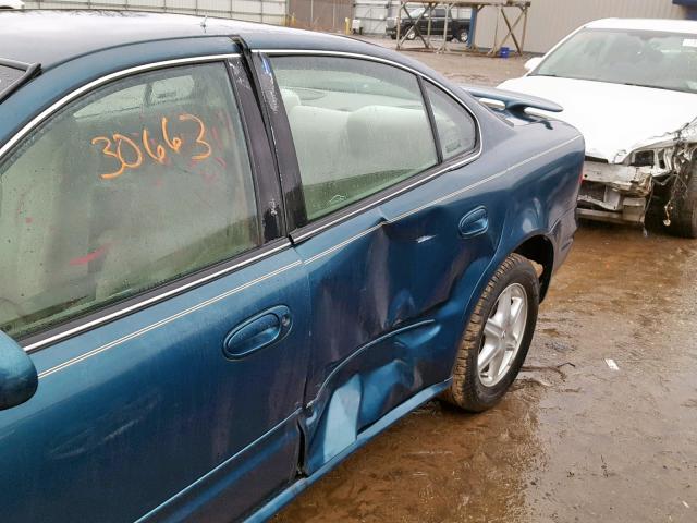 1G3NL52F82C184875 - 2002 OLDSMOBILE ALERO GL BLUE photo 9