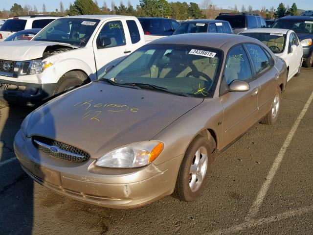 1FAFP5524YG165894 - 2000 FORD TAURUS SES TAN photo 2