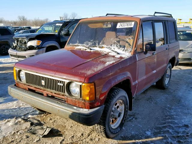 JAACH18L2G5461070 - 1986 ISUZU TROOPER II BROWN photo 2