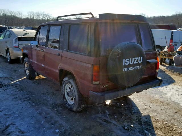 JAACH18L2G5461070 - 1986 ISUZU TROOPER II BROWN photo 3