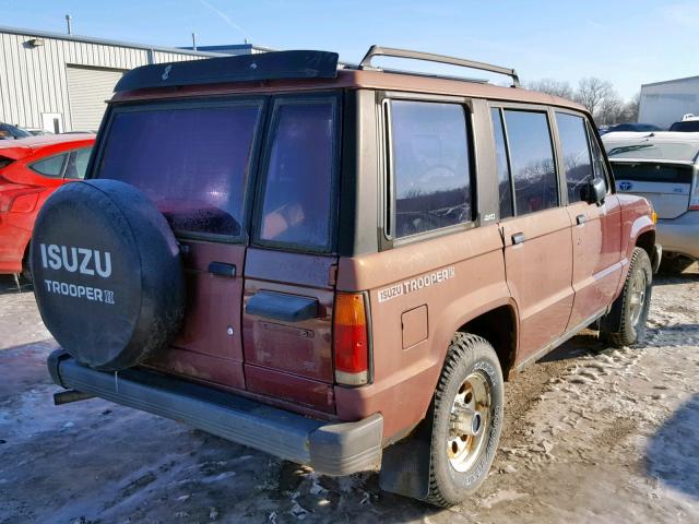 JAACH18L2G5461070 - 1986 ISUZU TROOPER II BROWN photo 4