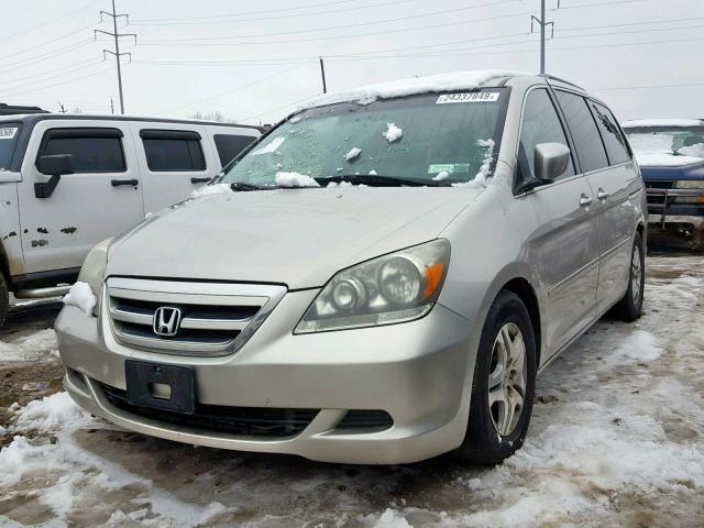 5FNRL38716B440918 - 2006 HONDA ODYSSEY EX ვერცხლისფერი ფოტო 2