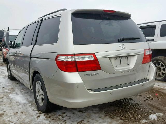 5FNRL38716B440918 - 2006 HONDA ODYSSEY EX ვერცხლისფერი ფოტო 3