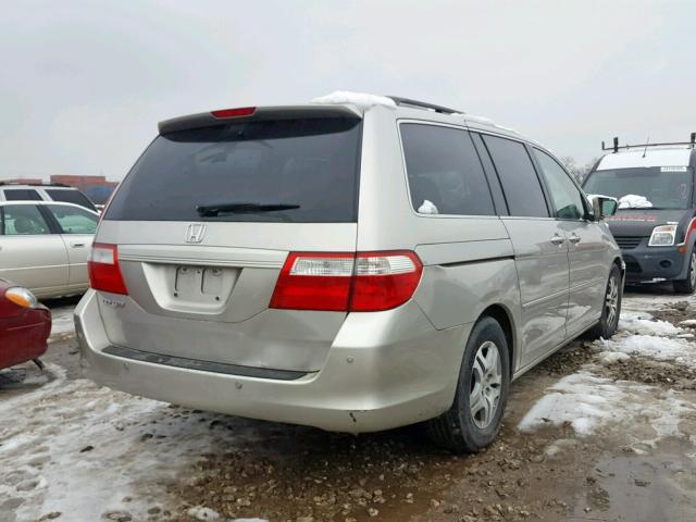 5FNRL38716B440918 - 2006 HONDA ODYSSEY EX ვერცხლისფერი ფოტო 4