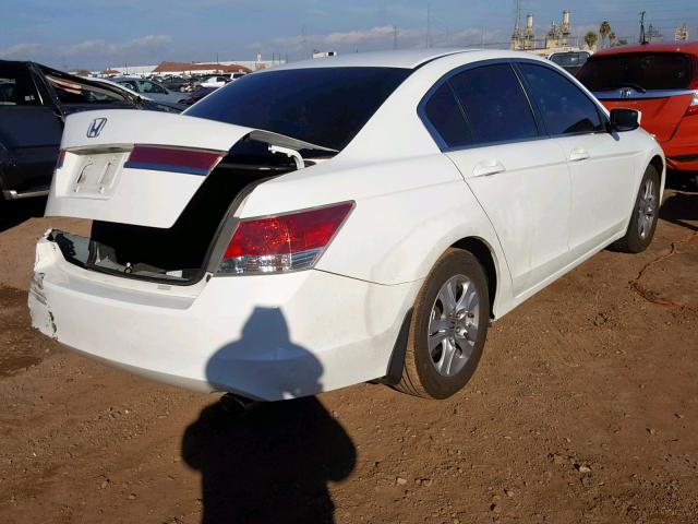 1HGCP2F40BA107160 - 2011 HONDA ACCORD LXP WHITE photo 4