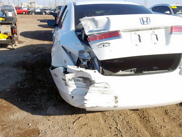 1HGCP2F40BA107160 - 2011 HONDA ACCORD LXP WHITE photo 9