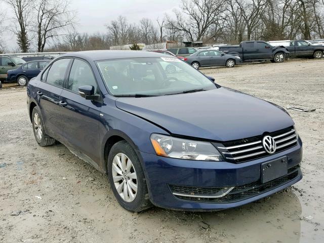 1VWAT7A30EC099984 - 2014 VOLKSWAGEN PASSAT S BLUE photo 1