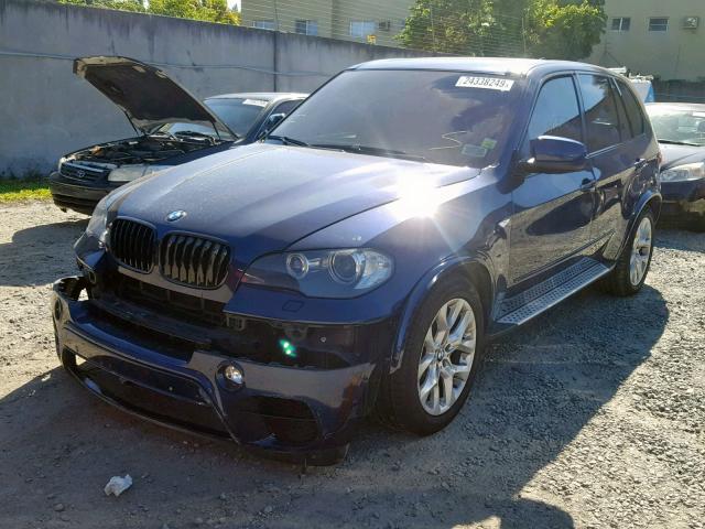 5UXZV8C54BL420035 - 2011 BMW X5 XDRIVE5 BLUE photo 2