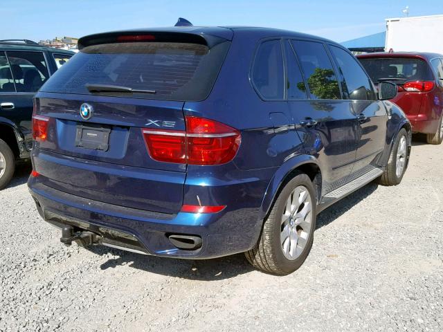 5UXZV8C54BL420035 - 2011 BMW X5 XDRIVE5 BLUE photo 4