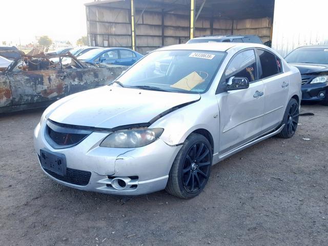 JM1BK324461530995 - 2006 MAZDA 3 S GRAY photo 2