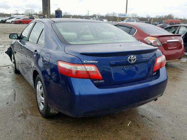 4T1BE46K69U288196 - 2009 TOYOTA CAMRY LE A BLUE photo 3