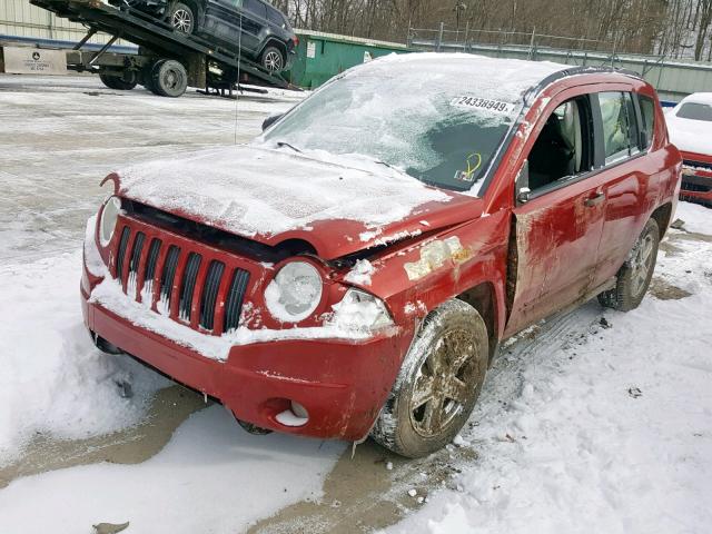 1J4FF47B99D120872 - 2009 JEEP COMPASS SP წითელი ფოტო 2