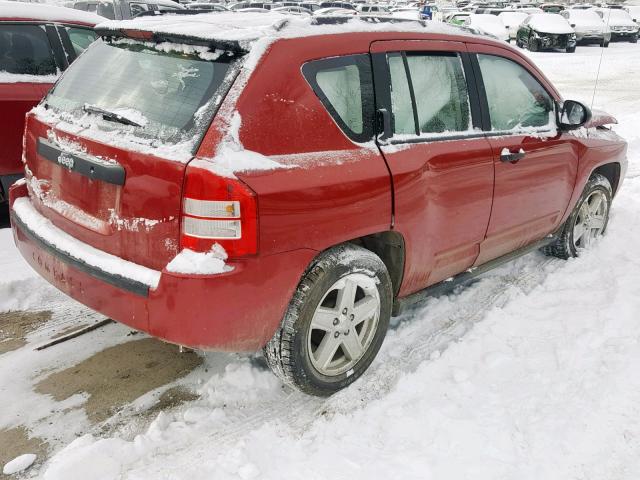 1J4FF47B99D120872 - 2009 JEEP COMPASS SP წითელი ფოტო 4