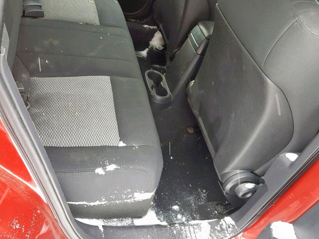 1J4FF47B99D120872 - 2009 JEEP COMPASS SP წითელი ფოტო 6