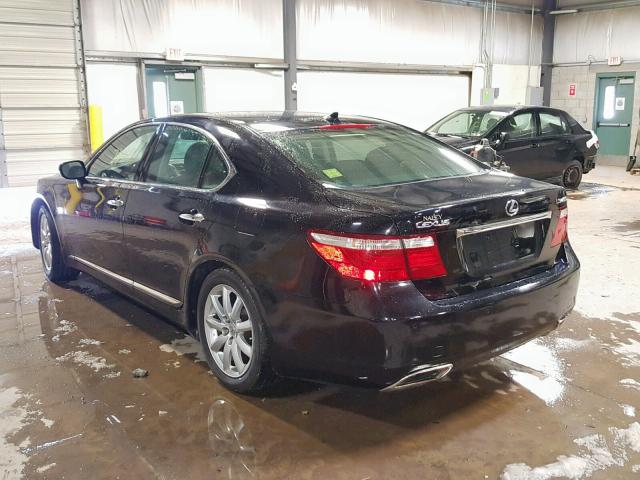 JTHBL46F795086957 - 2009 LEXUS LS 460 BLACK photo 3