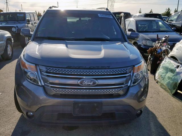 1FMHK7F84CGA41306 - 2012 FORD EXPLORER L GRAY photo 10