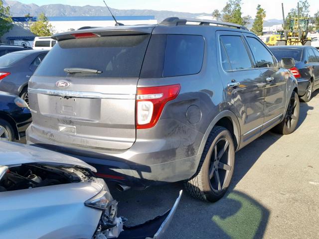 1FMHK7F84CGA41306 - 2012 FORD EXPLORER L GRAY photo 4