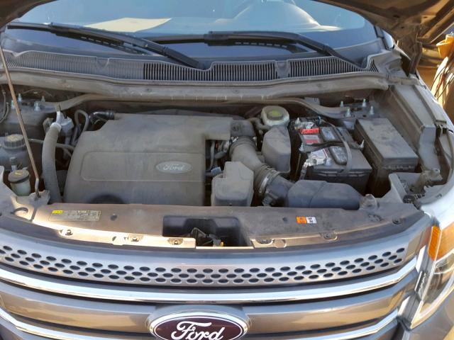 1FMHK7F84CGA41306 - 2012 FORD EXPLORER L GRAY photo 7