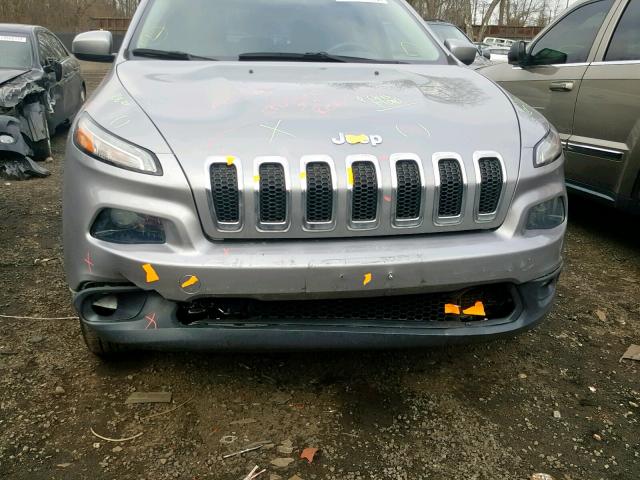 1C4PJMCB9EW318283 - 2014 JEEP CHEROKEE L SILVER photo 9