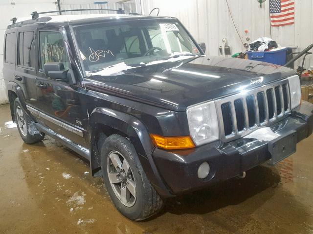 1J8HG48KX6C337755 - 2006 JEEP COMMANDER BLACK photo 1