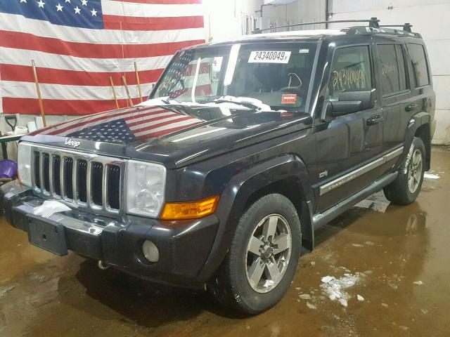 1J8HG48KX6C337755 - 2006 JEEP COMMANDER BLACK photo 2