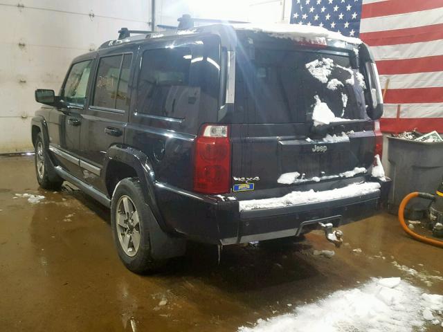 1J8HG48KX6C337755 - 2006 JEEP COMMANDER BLACK photo 3