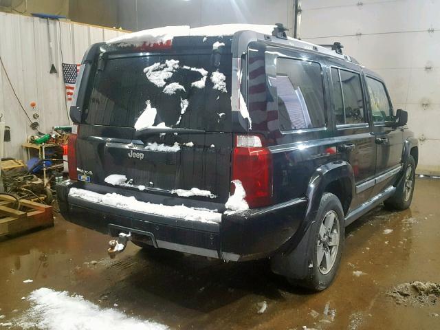 1J8HG48KX6C337755 - 2006 JEEP COMMANDER BLACK photo 4