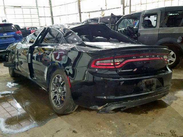 2C3CDXJG4JH136073 - 2018 DODGE CHARGER GT BLACK photo 3