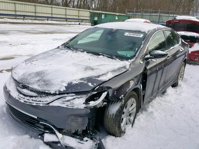 1C3CCCAB3FN732242 - 2015 CHRYSLER 200 LIMITE GRAY photo 2