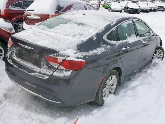 1C3CCCAB3FN732242 - 2015 CHRYSLER 200 LIMITE GRAY photo 4