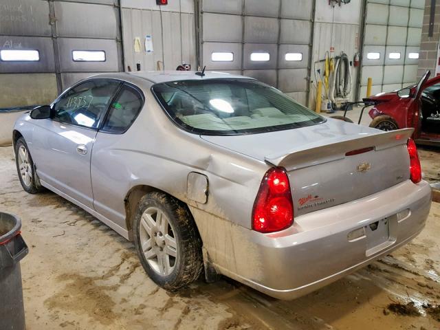 2G1WK16K979264555 - 2007 CHEVROLET MONTE CARL ვერცხლისფერი ფოტო 3