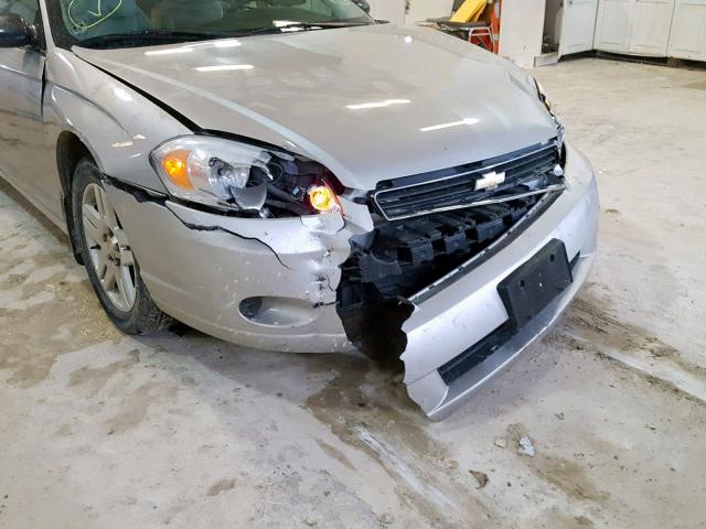 2G1WK16K979264555 - 2007 CHEVROLET MONTE CARL ვერცხლისფერი ფოტო 9