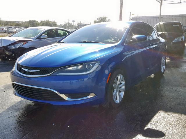 1C3CCCAB6GN107433 - 2016 CHRYSLER 200 LIMITE BLUE photo 2