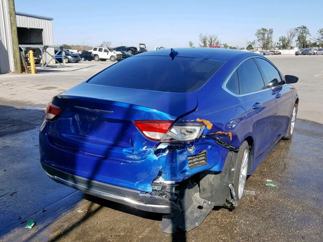 1C3CCCAB6GN107433 - 2016 CHRYSLER 200 LIMITE BLUE photo 4