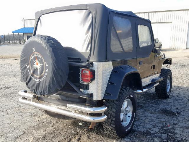 1J4FA39S24P736913 - 2004 JEEP WRANGLER X BLACK photo 4