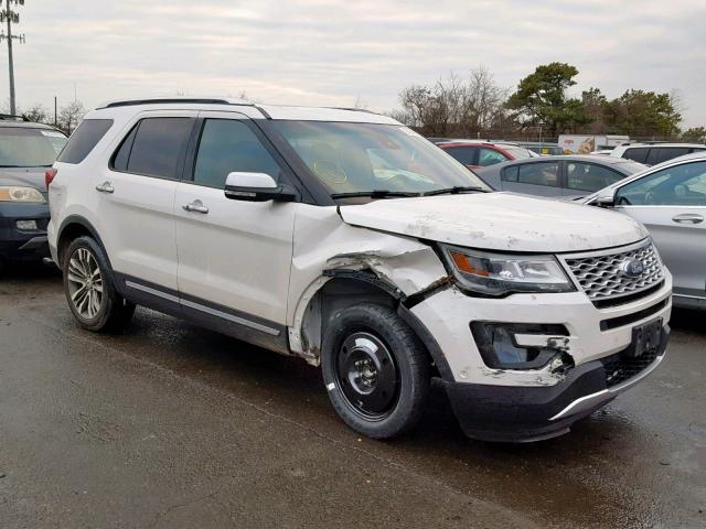 1FM5K8HT8GGC19444 - 2016 FORD EXPLORER P WHITE photo 1