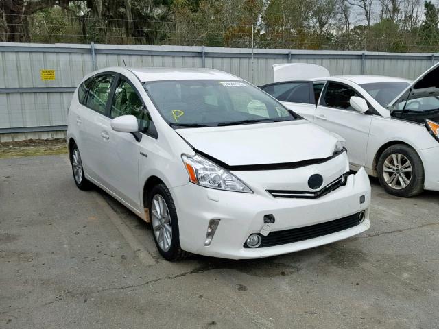 JTDZN3EUXEJ009716 - 2014 TOYOTA PRIUS V WHITE photo 1