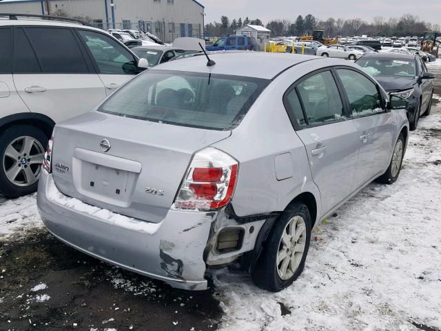 3N1AB61E17L610162 - 2007 NISSAN SENTRA 2.0 SILVER photo 4