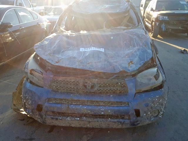 JTMZD32V375047736 - 2007 TOYOTA RAV4 SPORT BLUE photo 9