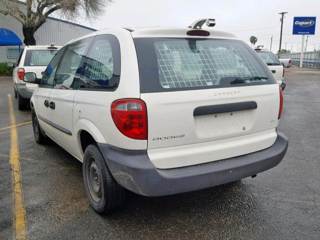 1D4GP21333B340205 - 2003 DODGE CARAVAN C/ WHITE photo 3