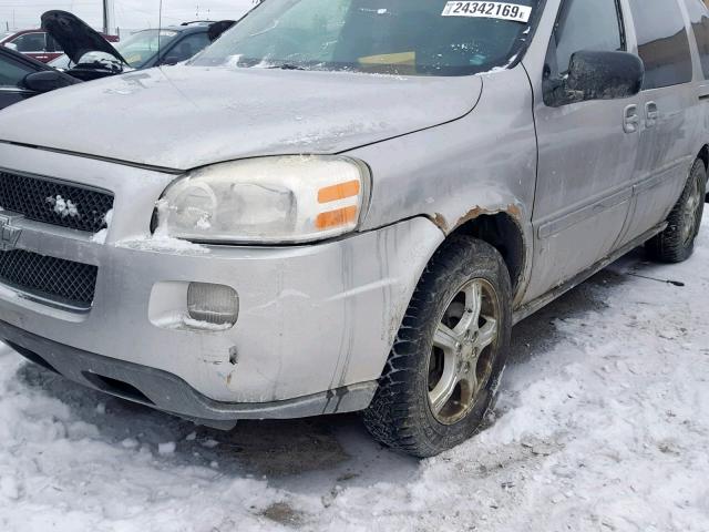 1GNDV33L46D183759 - 2006 CHEVROLET UPLANDER L 银色 照片 9