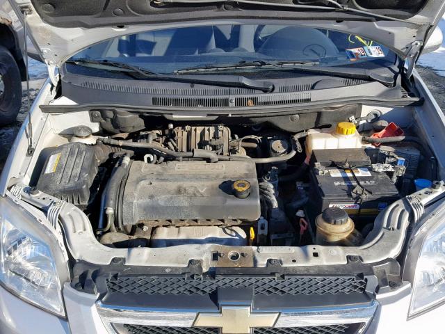 KL1TD56607B070419 - 2007 CHEVROLET AVEO BASE Күміс фото 7