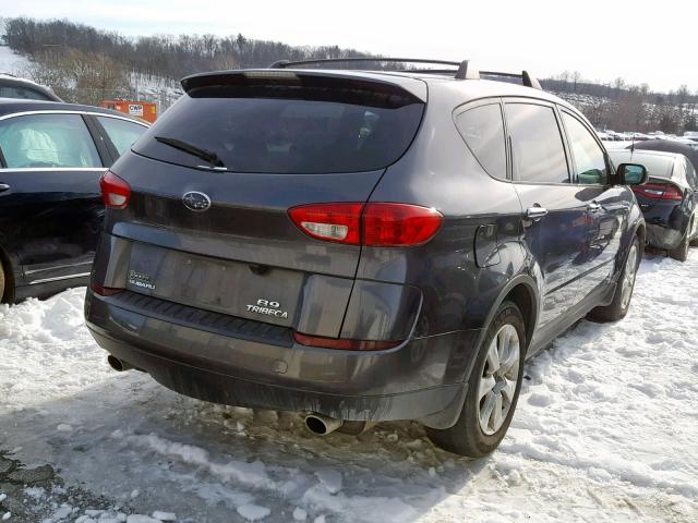 4S4WX85D874407613 - 2007 SUBARU B9 TRIBECA GRAY photo 4