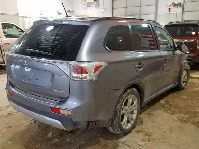 JA4AD3A39FZ013766 - 2015 MITSUBISHI OUTLANDER GRAY photo 4