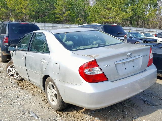 4T1BE32K63U783635 - 2003 TOYOTA CAMRY LE SILVER photo 3
