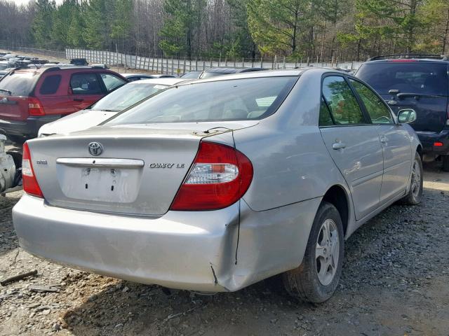 4T1BE32K63U783635 - 2003 TOYOTA CAMRY LE SILVER photo 4