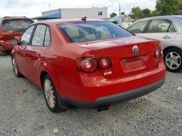 3VWRJ71K98M163961 - 2008 VOLKSWAGEN JETTA WOLF RED photo 3