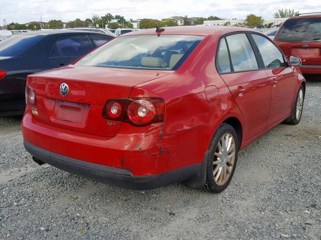 3VWRJ71K98M163961 - 2008 VOLKSWAGEN JETTA WOLF RED photo 4