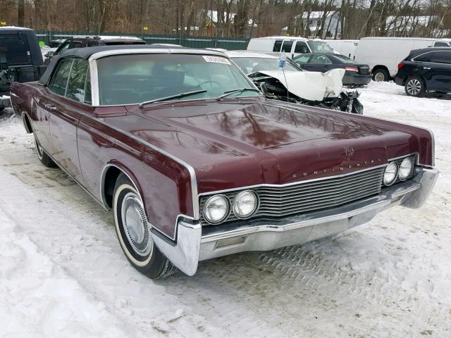 6Y86G427533 - 1966 LINCOLN CONTINENTA RED photo 1